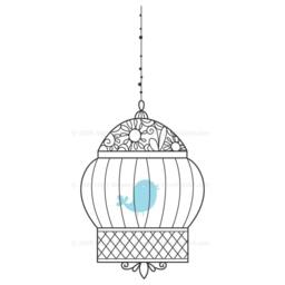 Fancy Bird Cage Vinyl Wall Decal Size Large - Bird, Decal, Sticker, Art, Decorative Cage, Home Decor - thumbnail 2