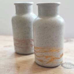 Hand Cast Gold Detail Concrete Bud Vase/stem Gift - thumbnail 2