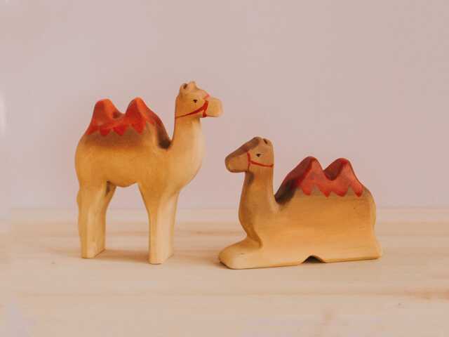 Wooden Camel Figurine, Toy, Africa Animal, Waldorf Toys, Desert Animal, Circus Educational Christmas Gift Decoration - image 1