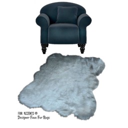 Faux Sheepskin Rug - Random Pelt Shape, Usa Made - thumbnail 2