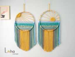 Macrame Sun Dreamcatcher Wall Hanging Boho Nursery Decor - thumbnail 1