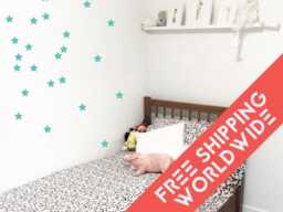 Stars Mint Wall Decals Decor Stickers Nursery Baby Girl Sky Pattern Modern & Scandinavian - thumbnail 1