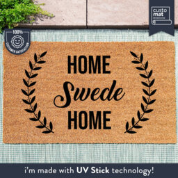 Home Swede - Cute Swedish Family Door Mat New Wedding Gift - thumbnail 1