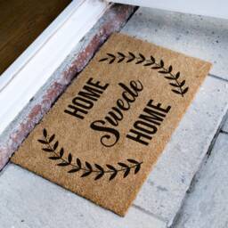 Home Swede - Cute Swedish Family Door Mat New Wedding Gift - thumbnail 2