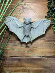 stone Garden Hanging Bat With Wings Wall Plaque Gift Ornament - thumbnail 1
