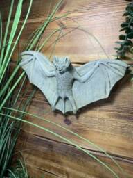 stone Garden Hanging Bat With Wings Wall Plaque Gift Ornament - thumbnail 3