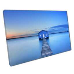 Sunrise Over Matilda Bay Canvas Print Swan River Wall Art Perth Home Office Decor - thumbnail 1