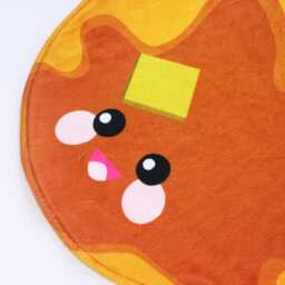 Kawaii Pancake Baby Blanket Minky Fleece Lovie - thumbnail 3