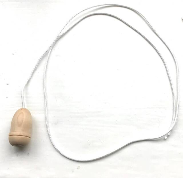 Wood Acorn Light Pull & Cord - image 1