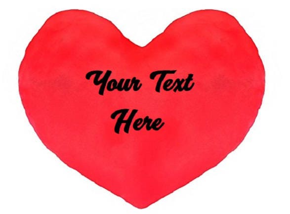 Custom Personalized Designed Heart Shaped Pillow - Valentine, Wedding, Christmas - image 1