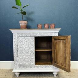 Intricate Petal Carved 2 Door Sideboard - Khsd97Wn - thumbnail 2