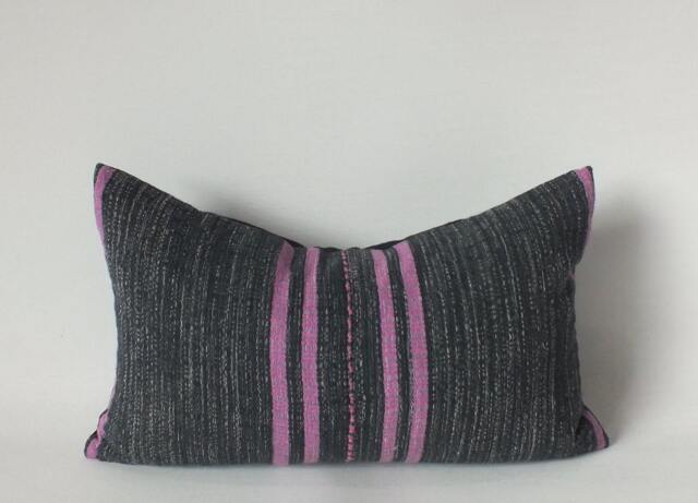 Handwoven Textile Pillows Embroidered Ethnic Lumbar Cushions Home Decor - image 1