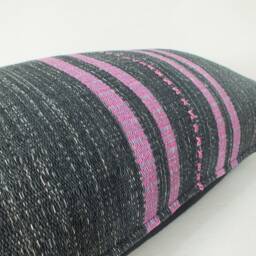 Handwoven Textile Pillows Embroidered Ethnic Lumbar Cushions Home Decor - thumbnail 4