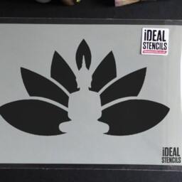 Buddha Lotus Stencil Reusable Yoga Decor, Paint Walls & Furniture - thumbnail 2