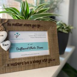 A Mothers Love Is Always With You - Mother's Day/Daughter Mum Gift Personalised Driftwood Photo Frame 6x4 - thumbnail 2