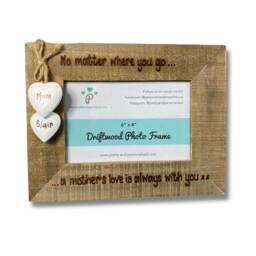 A Mothers Love Is Always With You - Mother's Day/Daughter Mum Gift Personalised Driftwood Photo Frame 6x4 - thumbnail 1