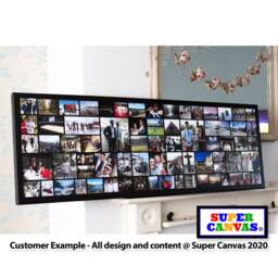 Custom 70 Photo Family Holiday Pet Travel Wedding Wall Art Board Picture Collage Framed Canvas Print Unique Birthday Gift - thumbnail 3