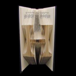 H Monograms Letters Alphabets Characters Folded-Book Art Sculpture - thumbnail 2