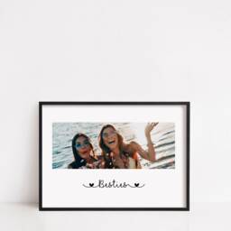 Besties Print - Personalised Image Photo Best Friend Gift - Landscape - thumbnail 3