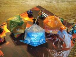 Natural D20 Candle Wild Magic - Random Candle - thumbnail 1