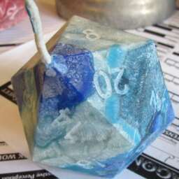Natural D20 Candle Wild Magic - Random Candle - thumbnail 4