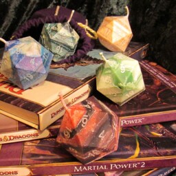 Natural D20 Candle Wild Magic - Random Candle - thumbnail 2