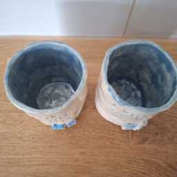I Wish You Lived Next Door -Gift For Friend. Handmade Ceramic Pot. Use As Teacup/Planter/Vase/Toothbrush Holder/Pen Pot/Painting Water Pot - thumbnail 3