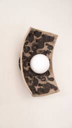 Handmade Japandi Ceramic Wall Sconce Amorf Wasabi Lamp