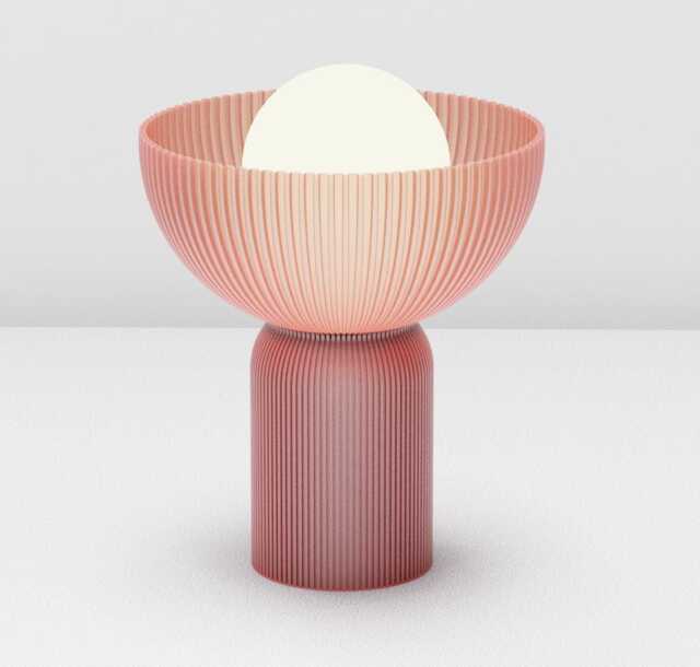 Pearl Peach Lamp