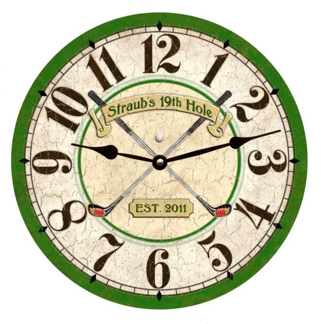 Golf Clock - Personalized Clock - image 1
