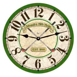 Golf Clock - Personalized Clock - thumbnail 1