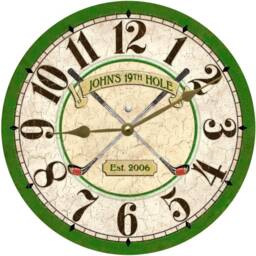 Golf Clock - Personalized Clock - thumbnail 2