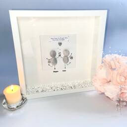 Bestie Special Friend Birthday Personalised Pebble Art Gift Bestie 21St 50Th 40Th Present Her Stone Picture Frame Best 30Th - thumbnail 3