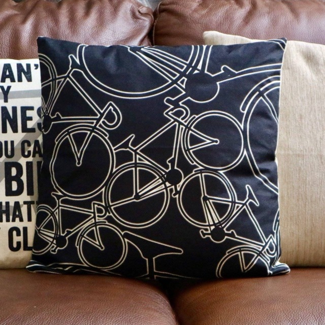 Glow Bikes Cushion - Road Bike Exclusive To Elliebeanprints Cover