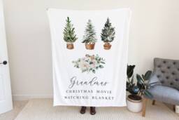 Christmas Gift For Her, Nana Movie Watching Present, Grandma Quote Blanket, From Kids Wife, Grandparent - thumbnail 1