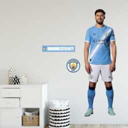 Official Manchester City Wall Sticker - Ruben Dias 25/26 Player Decal - thumbnail 1