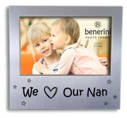 We Love Our Nan Photo Frame - Picture Present Gift For - thumbnail 1