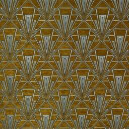 Large Art Deco Cushion, Pillow Cover, Yellow Velvet Single Or Double Sided Gatsby, 19 Inch Square - thumbnail 3