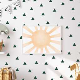 Triangles - 7.5cm - Vinyl Wall Decals 3 Inch Multi Colours/Packs Geometric Shapes Stickers Boys Girls Nursery Kids Room D??cor - thumbnail 2