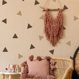 Triangles - 7.5cm - Vinyl Wall Decals 3 Inch Multi Colours/Packs Geometric Shapes Stickers Boys Girls Nursery Kids Room D??cor - thumbnail 3