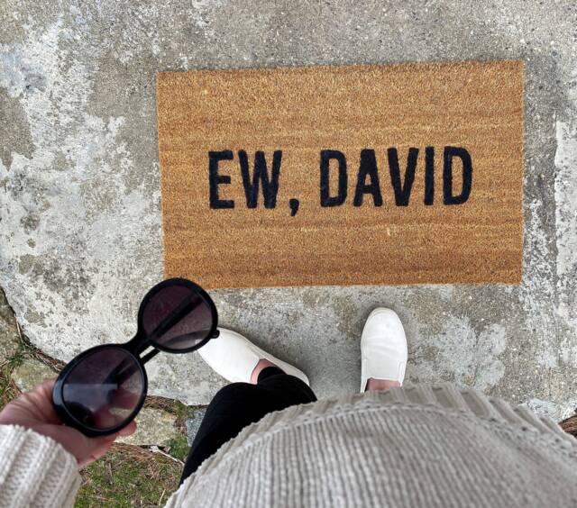 Ew, David Doormat, Schitts Creek, Creek Doormat - image 1