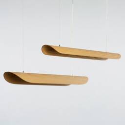 Linear Pedant Lighting For Kitchen Island Or Above Dining Table - Horizontal Lampshade Ceiling Best Summer Home-Decor Canoe - thumbnail 2