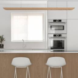 Linear Pedant Lighting For Kitchen Island Or Above Dining Table - Horizontal Lampshade Ceiling Best Summer Home-Decor Canoe - thumbnail 3