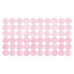 Pink Watercolor Polka Dot Wall Stickers Blush Nursery Decor, 60 Pack - thumbnail 2