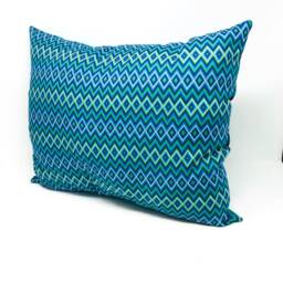 Turquoise Diamond Print - Throw Pillow - thumbnail 2