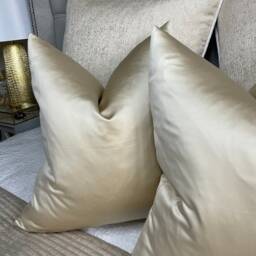 Designer Guild Duchess Satin Look Luxury Cushion Cover, Euro Pillow, Throw Elegant Cream - Double Sided/Worldwide Shipping - thumbnail 4