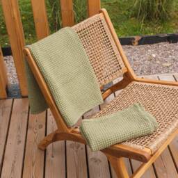 Waffle Linen Towel. Various Colors Bath Towel - thumbnail 3