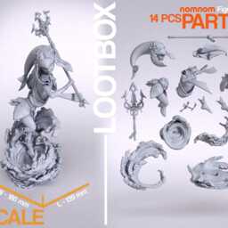 Mipha - Zelda 3D Printed Figure 110 Scale - thumbnail 3