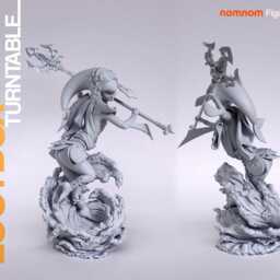 Mipha - Zelda 3D Printed Figure 110 Scale - thumbnail 4
