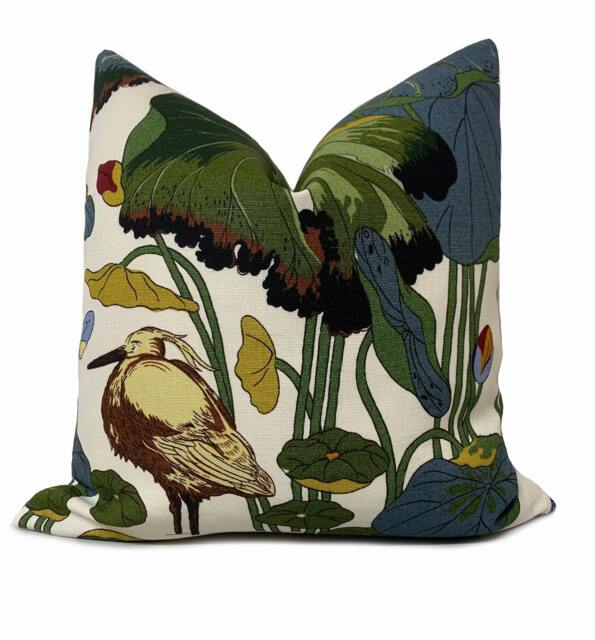 G.p & J Baker Nympheus Multi/White Double Sided Cushion Cover Pillow - image 1